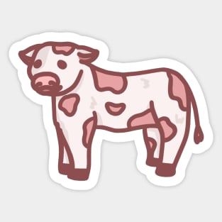 Strawberry Cow Sticker